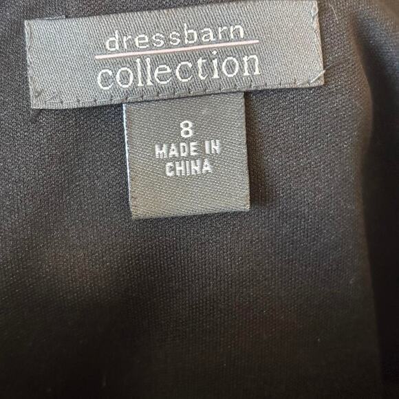 Dressbarn Collection Black Tiered Chiffon Beaded Dress – Size 8 - Picture 8 of 8